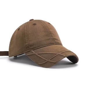 Gorra de béisbol de mezclilla retro de alta calidad con efecto desgastado para mujer, moderna y versátil para todo el año, se puede añadir logotipo. - Product Image 5