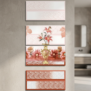 Carreaux muraux en céramique et porcelaine brillants 600x300mm, style classique moderne, numérisés 24x12, pour usage intérieur/extérieur dans les centres commerciaux et salles de bain - Product Image 3