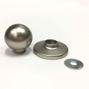 ลูกบิดประตูสังกะสีสำหรับห้องน้ำและห้องครัวสีดำ - Product Image 3