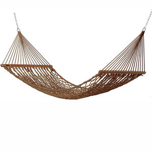 Robuste Double Hamacs Suspendus Poly-coton Corde <span class=keywords><strong>Hamac</strong></span> pour la Plage Extérieure de Camping - Product Image 5