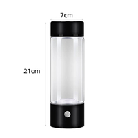 Vente en gros Bouteilles d'eau en verre borosilicaté Purificateur Filtre Bouteille de boisson Garrafa D'agua Logo personnalisé Camping Bouteille de boisson alcaline