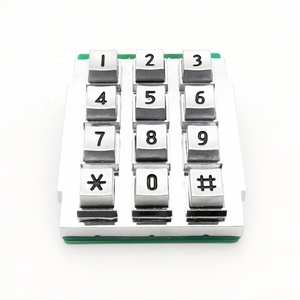IP65 Waterproof o teclado numérico exterior numérico do fechamento da porta da matriz 3x4 com o CE/FCC/ISO9001 do teclado do metal da liga do zinco certificado - Product Image 2