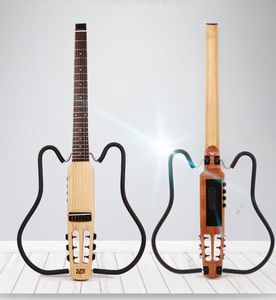 גיטרה חשמלית אילמת גיטרה חשמלית אקוסטית למתחילים ביצועים וטיולים-רוזווד מייפל במוסיקה - Product Image 1