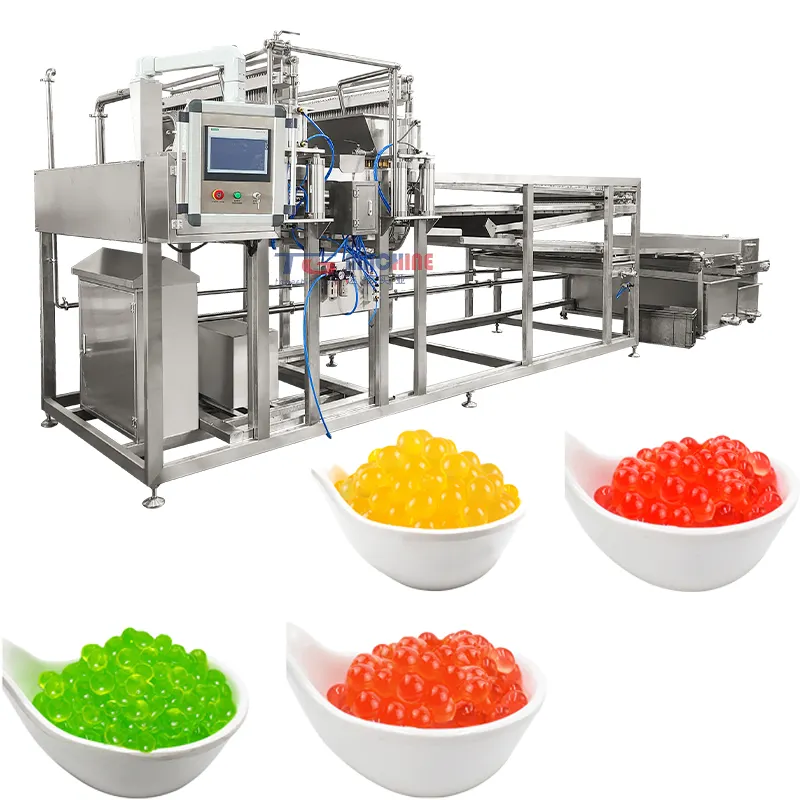 Fully automatic durable stainless steel popping boba jelly balls making machine other snack machinery& industry equipment