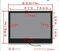Moniteurs à écran LCD transparent 22 pouces, écrans LCD transparents