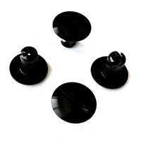Sprint Car Aluminium 1/4 Quart de Tour Dzus Fixation 7/16 "X.500" 1 ''Pouce Tête Noir et Argent