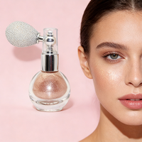 Prix d'usine, marque privée, surligneur couleurs de maquillage, poudre libre scintillante, spray surligneur scintillant pour le corps pour le maquillage