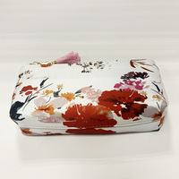 Vevor-sac à huile essentielle antichoc et cosmétique, pompon, imprimé Floral, avec logo personnalisé, prêt à transporter, 10 bouteilles, pochette de voyage