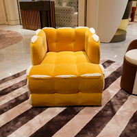 Fauteuil de loisirs nordique moderne, canapé rembourré de luxe durable pour salon et hôtel, canapés de villa personnalisés de luxe léger