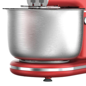 Red Electric Food Mixer 300W Tilt Head Design Stainless <b>Steel</b> <b>Bowl</b> Kitchen Appliance - Product Image 5