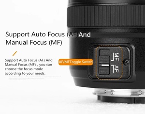 Yongnuo YN50mm F1.8 AF MF <span class=keywords><strong>Objectif</strong></span> YN 50mm <span class=keywords><strong>Objectif</strong></span> à mise au point automatique pour Nikon D800 D300 D700 D3200 D3300 <span class=keywords><strong>D5100</strong></span> D5200 D5300 <span class=keywords><strong>Objectif</strong></span> d'appareil photo reflex numérique - Product Image 3