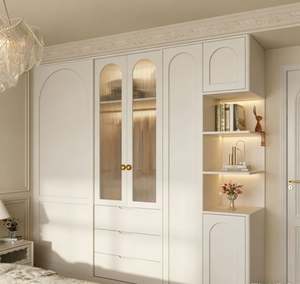 Customized Solid Wood Kitchen Cabinets & Bedroom <b>Wardrobe</b> Set Modern Home Furniture Custom Walk in Closet Storage System - Product Image 5