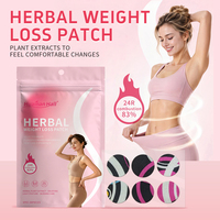 Patch Minceur Herbal pour Perte de Poids, Autocollant Amincissant pour le Ventre et le Corps, Soin Brûle-Graisse à l'Extrait Végétal, Non-tissé Respirant, 30 Pièces