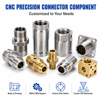 Custom Precision CNC Machined Metal Connector Component for Industrial Equipment Electrical and Mechanical Assembly