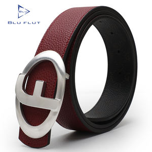 מותאם אישית לוגו אמיתי גברים חגורת עור חגורת חלק פלדת אבזם עור פרה עור מותאם אישית חגורת עבור גברים - Product Image 4