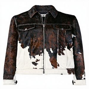 Chaqueta de Cuero Personalizada para Hombre, Estilo Vaquero, Acolchada, de Pana, Algodón Tejido, Duradera, Genuina, para Invierno - Product Image 1