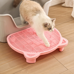 <strong>Cat</strong> Household Double Layer Eco-friendly <strong>Plastic</strong> Anti-take-out Anti-splash Sand Control Square Litter Mat Foot <strong>Cat</strong> Litter <strong>Boxes</strong> - Product Image 1