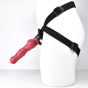 Faak Lesbian Strap on <b>Dildo</b> Dog Knot Silicon <b>Dildo</b> Flexible Wearable Penis for Women Sex Toy - Product Image 2