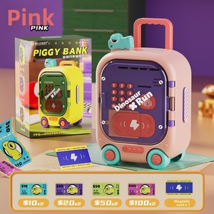 Tirelire éducative en forme de voiture pour enfants, en plastique, bilingue, pour l'éducation précoce, dépôt et retrait d'argent, cadeau d'anniversaire pour garçons et filles - Product Image 6