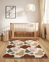 Tapis de jeu pour bébé en mousse polyester épaisse et rembourrée, tapis d'éveil pour enfants, tapis d'activité pour enfants, tapis de sol pour table basse, tapis de chevet