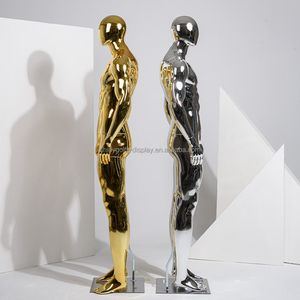 Maniquí Masculino Deportivo de Cuerpo Completo, Electrochapado en Oro y Plata, para Exhibición en Tiendas de Ropa - Product Image 6