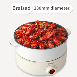 Ankale Energy Saver Pizza Grill Pan Round Home Skillet eléctrico Pan-frito Steak Pot 3L Ollas <span class=keywords><strong>de</strong></span> cocina dobles para electrodomésticos <span class=keywords><strong>de</strong></span> cocina. - Product Image 3