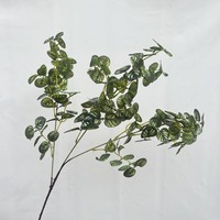 Branche d'arbre d'eucalyptus artificiel vert menthe plante de verdure simulée pour la décoration de la maison