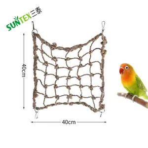 Птичий гамак, сетка для скалолазания, игрушка с крючками для попугая, петуха, лестница, игровая сеть