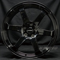 Rines Forjados de Aleación de Aluminio 6061-T6 en Negro Brillante 5x114.3 5x100 5x112 5x120 para M2 F87 M3 F80 M4 F82 TE37 RZ34 Civic