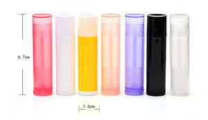 Toptan özel ucuz karikatür kozmetik ruj depolama için plastik dudak balsamı kutusu Chapstick tüp yuvarlak kare tasarım - Product Image 5