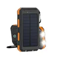 Portable outdoor solar battery power bank 20000mah dual usb for cell phone