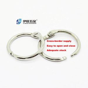 Yiwang ห่วงใส่หนังสือแบบหลวมสีนิกเกิล1นิ้วสำหรับโรงเรียนสำนักงานขายส่ง - Product Image 1