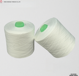 100% <span class=keywords><strong>Polyester</strong></span> nhiều gấp sợi thô trắng có độ bền cao sợi cáp tổng hợp cho chỉ khâu 25/2 - Product Image 1