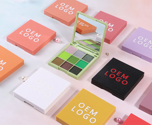 Custom Logo <b>9</b> Colors Eye Shadow Palette High Pigment Matte And Shimmer Eyeshadow Makeup - Product Image 1