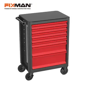 Fixman按 7 抽屉红色工厂钢汽修工具箱工具柜箱