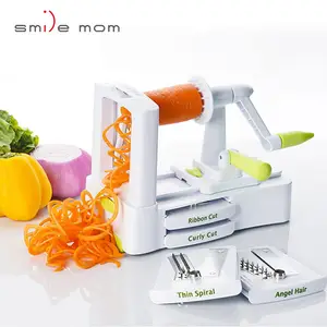 2023 vente chaude multifonctionnel épaisseur réglable légumes spirale trancheuse cuisine outil légumes spiralizer Cutter