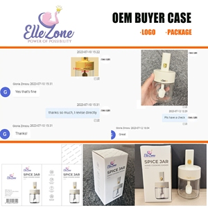 Caja de vidrio para almacenamiento de condimentos de alimentos de cocina, tarros de especias de 9,3 oz con cucharas y tapa - Product Image 6