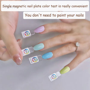 78-450 रंग नाखून जेल पॉलिश रंग परीक्षण उपकरण अलग-अलग चुंबकीय टिप्स नाखून रंग स्वैच प्रयास-किताब दिखाने वाले झूठे नाखून युक्तियों पर - Product Image 3