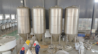 Fermenteur de bière artisanale 1000L avec veste de refroidissement à fossettes