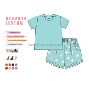 Nouvelle mode de <span class=keywords><strong>tenue</strong></span> pour bébé garçon Ensemble de survêtement d'été imprimé <span class=keywords><strong>tennis</strong></span> Ensemble de 2 pièces pour bébé - Product Image 1