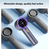 Modèle privé T11 ventilateur de charge USB portable à grande vitesse Mini affichage numérique grande éolienne 199 vitesses en plastique Durable petit