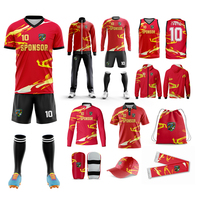 Fabrication sur mesure de tenues de football souples et résistantes à l'usure avec tissu respirant pour l'entraînement des équipes