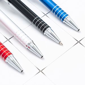 Wholesale Metal Press Rod Aluminum Multi-Color Ballpoint <b>Pen</b> With Custom Engraved Printable Logo for Stationery Gift - Product Image 2