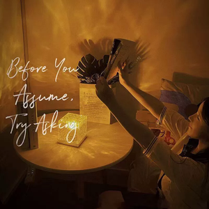 Modern küp şekli 3-Color Sunset <span class=keywords><strong>LED</strong></span> lamba dokunmatik dinamik su dalgalanma süslemeleri kids 'yatak odası için 3-Color Sunset <span class=keywords><strong>LED</strong></span> lamba - Product Image 5