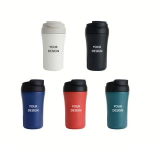 Vasos Personalizados para Estadios 2026, Taza de Café al Vacío de Doble Pared, Acero Inoxidable 304, Taza Térmica con Tapa Abatible, para Oficina y Gimnasio - Product Image 1