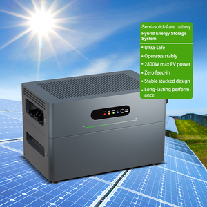 ระบบพลังงานแสงอาทิตย์แบบพกพาออลอินวัน 2.6kWh-15.6kWh 2.4kW สำหรับบ้าน พร้อมแบตเตอรี่ลิเธียม 51.2V แบบเรียงซ้อนได้ เหมาะสำหรับระเบียง - Product Image 1