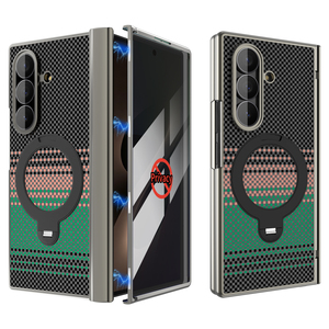 เคสโทรศัพท์ Sharp Shadow Series ชุบเคลือบ PC สำหรับ Samsung Galaxy Z Fold 6 7 8 Flip 6 7 8 พร้อมวงแหวนแม่เหล็ก ป้องกันแรงกระแทก - Product Image 4