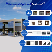 Taille Personnalisée 2x3m 3x3 4x4 5x5 6x6 Auvent Pliable Luxe Motorisee Cuisine Exterieur Pour Bioclimatica Terrasse Pergola