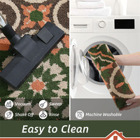 Tapis de bienvenue et absorbant Tapis de porte lavable Tapis d'entrée antidérapants pour porte avant et arrière