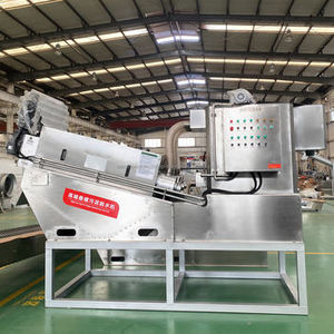 <span class=keywords><strong>D</strong></span>éshydrateur de boues à vis multi-plaques en acier inoxydable ZKTD, machine de traitement des eaux usées contrôlée par PLC, filtration agricole - Product Image 4